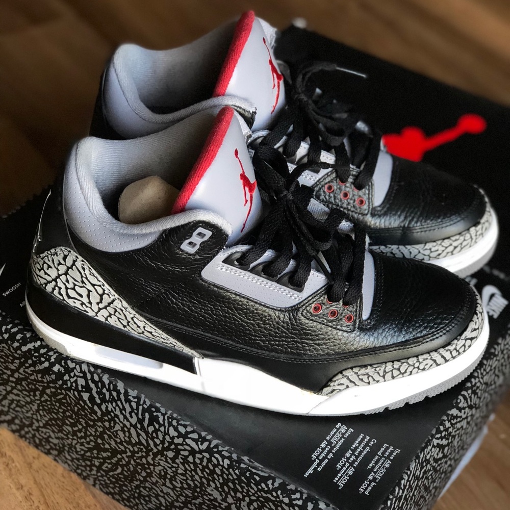 Air Jordan 3 Retro Cement Grey Black
